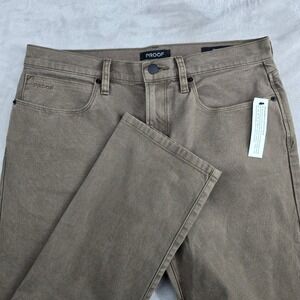 PROOF Rover Mens Straight Fit Pants Tan Casual Utility Size 33x32 NEW